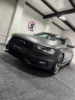 matte black car wrap southampton