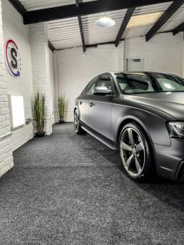 matte black car wrap southampton