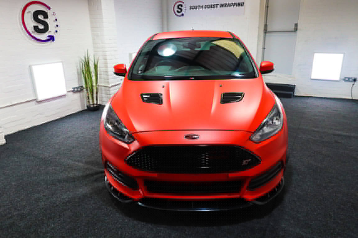 focus st full 3m matte red custom wrap