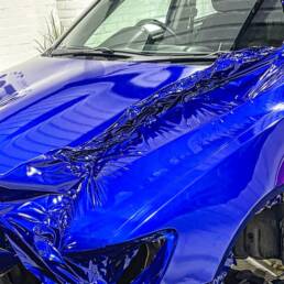 Exterior colour change 3M Raspberry Blue