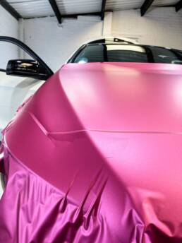 Pink Mercedes A Class Exterior Colour Change