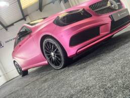 Pink Mercedes A Class Exterior Colour Change