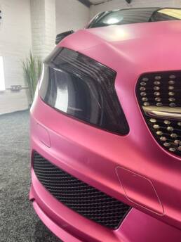 Pink Mercedes A Class Exterior Colour Change