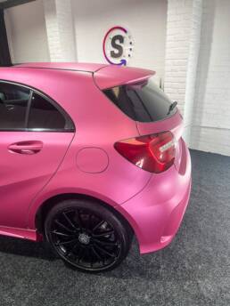 Pink Mercedes A Class Exterior Colour Change