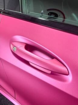 Pink Mercedes A Class Exterior Colour Change