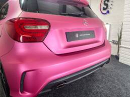 Pink Mercedes A Class Exterior Colour Change