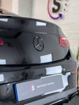 Chrome Delete Mercedes e class coupe south coast wrapping