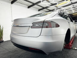 3M Satin White Aluminium Tesla 75D Full Colour Change