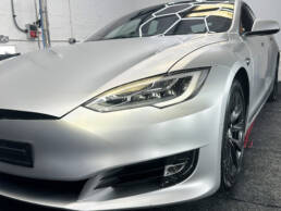 3M Satin White Aluminium Tesla 75D Full Colour Change