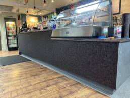 South Coast Wrapping Local Portchester Cafe Front Counter Wrap 3M Di- Noc Architectural Vinyl