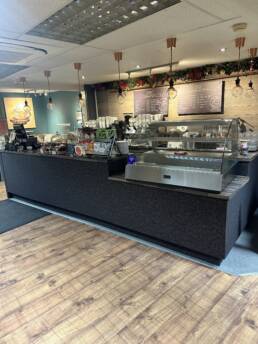 South Coast Wrapping Local Portchester Cafe Front Counter Wrap 3M Di- Noc Architectural Vinyl