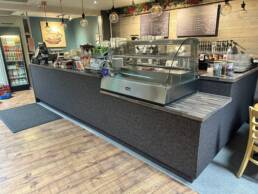 South Coast Wrapping Local Portchester Cafe Front Counter Wrap 3M Di- Noc Architectural Vinyl