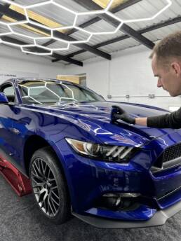 South Coast Wrapping Ford Mustang GT Machine Polish and Stripes