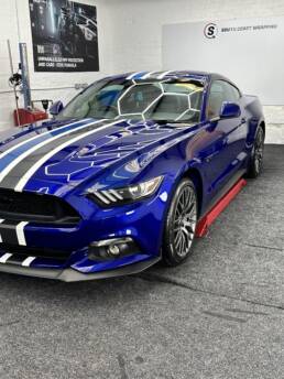 South Coast Wrapping Ford Mustang GT Machine Polish and Stripes