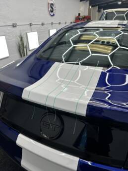 South Coast Wrapping Ford Mustang GT Machine Polish and Stripes