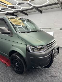 South Coast Wrapping LWB VW Transporter 3M Matte Metallic Pine Green