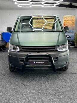 South Coast Wrapping LWB VW Transporter 3M Matte Metallic Pine Green