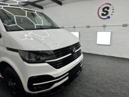 South Coast Wrapping LWB VW Transporter Full Colour Change 3M Gloss White