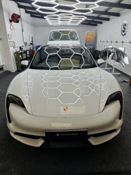 South Coast Wrapping Porsche Taycan 3M High Gloss Roof Wrap