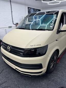 South Coast Wrapping SWB VW Transporter Arlon Gloss Sand with Matte Laminate