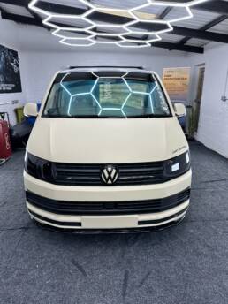 South Coast Wrapping SWB VW Transporter Arlon Gloss Sand with Matte Laminate