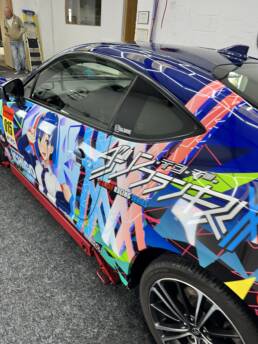 South Coast Wrapping Toyota GT86 Anime Printed Wrap Arlon SLx