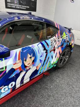 South Coast Wrapping Toyota GT86 Anime Printed Wrap Arlon SLx