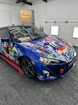 South Coast Wrapping Toyota GT86 Anime Printed Wrap Arlon SLx