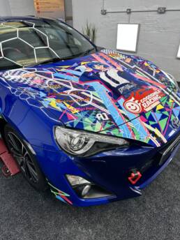 South Coast Wrapping Toyota GT86 Anime Printed Wrap Arlon SLx