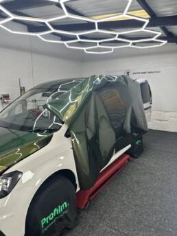 South Coast Wrapping VW Caddy Gemstone Pyrite Green