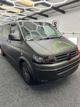 South Coast Wrapping VW Transporter 3M Matte Black and Signwriting