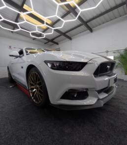 South Coast Wrapping Ford Mustang Stripes and Headlight Tinting