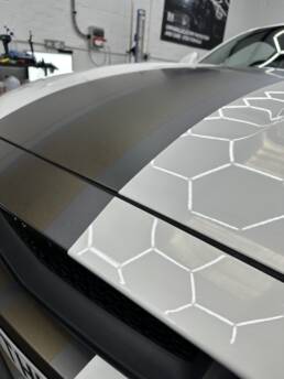 South Coast Wrapping Ford Mustang Stripes and Headlight Tinting