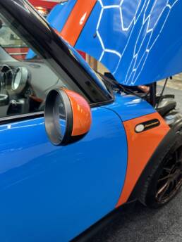 South Coast Wrapping Mini Cooper Colour Change and Headlight PPF