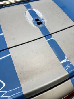 South Coast Wrapping Mini Cooper Silver Stripes