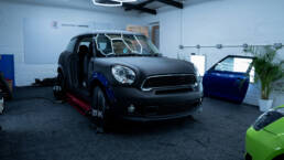 South Coast Wrapping Mini Paceman Matte Black Full Colour Change