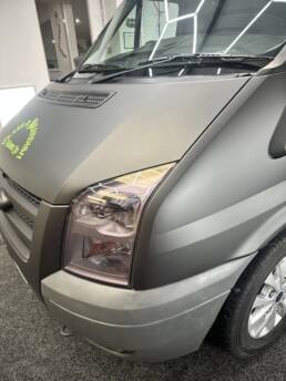 South Coast Wrapping Stealth Black Transit with Signwriting