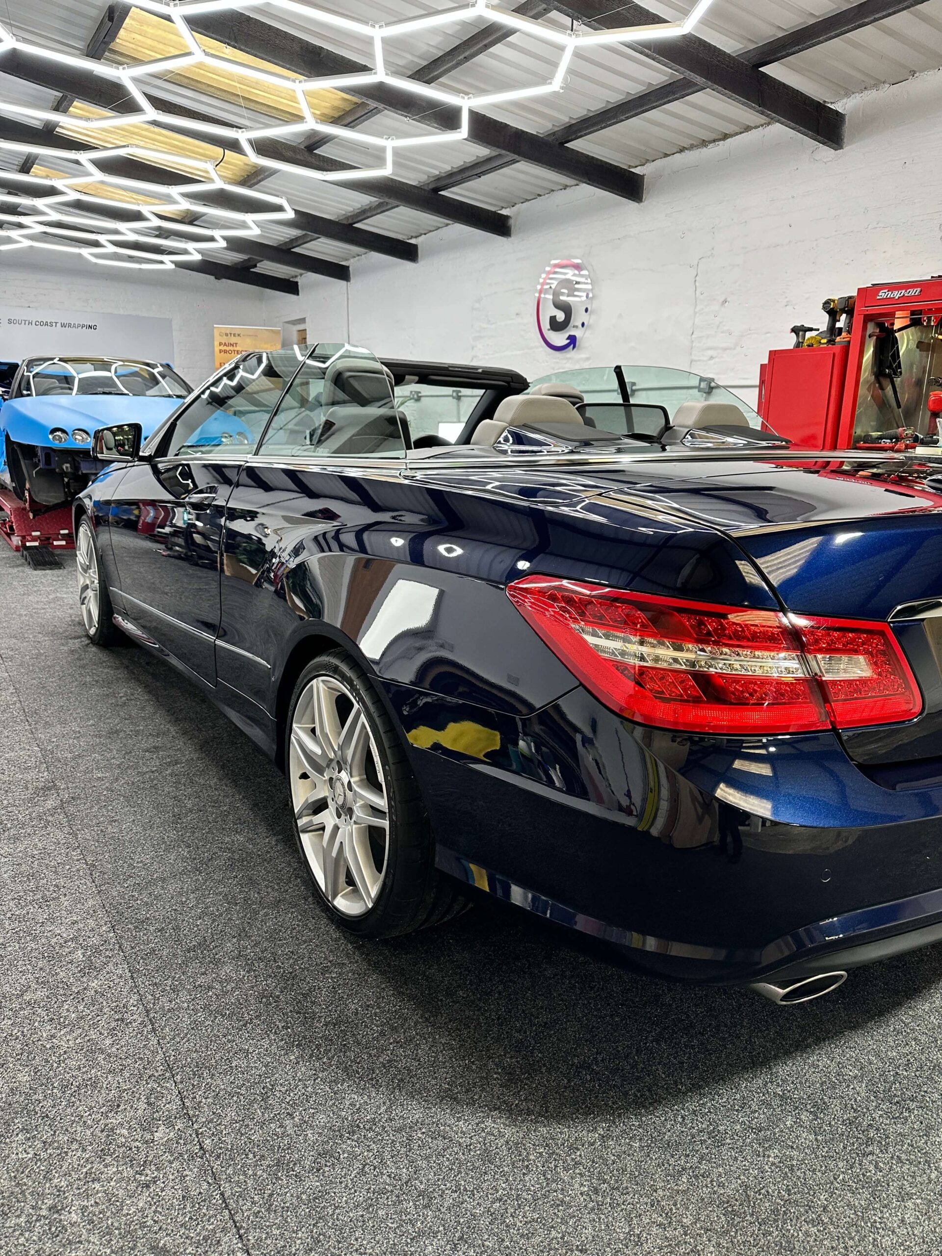 South Coast Wrapping Mercedes E220 Wrap Removal and Machine Polish (8)