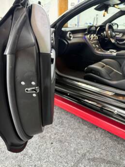 Mercedes C63 AMG Wrap satin Black South Coast Wrapping