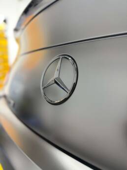 Mercedes C63 AMG Wrap satin Black South Coast Wrapping