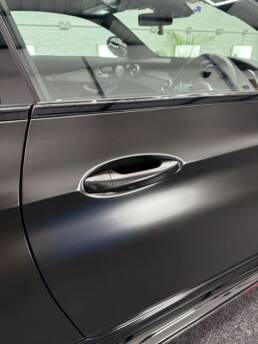 Mercedes C63 AMG Wrap satin Black South Coast Wrapping