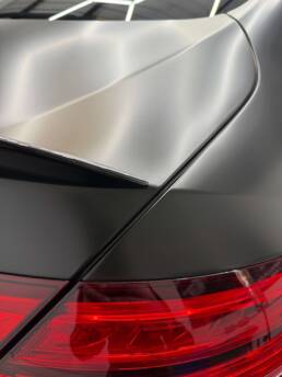 Mercedes C63 AMG Wrap satin Black South Coast Wrapping