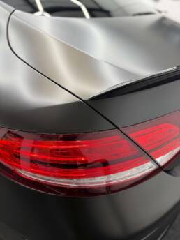 Mercedes C63 AMG Wrap satin Black South Coast Wrapping