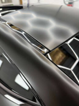 Mercedes C63 AMG Wrap satin Black South Coast Wrapping