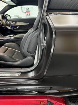 Mercedes C63 AMG Wrap satin Black South Coast Wrapping