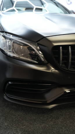 Mercedes C63 AMG Satin Black South Coast Wrapping