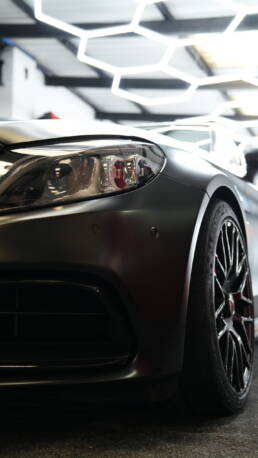 Mercedes C63 AMG Satin Black South Coast Wrapping