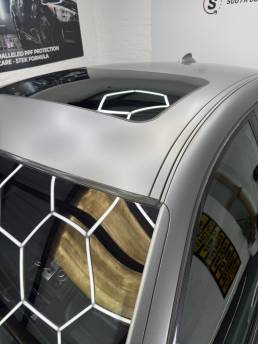 BMW X6 satin grey roof and sunroof