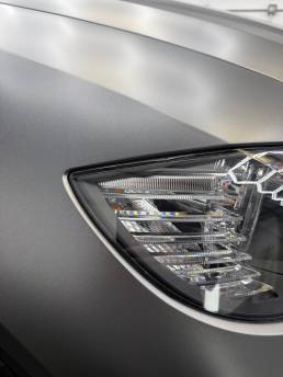 BMW X6 rear light and satin grey tailgate detail