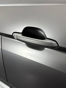 MAN van satin grey door and black handle